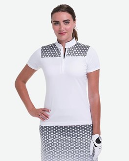 EPNY Polo - 122 Patchwork Zip Mock Polo
